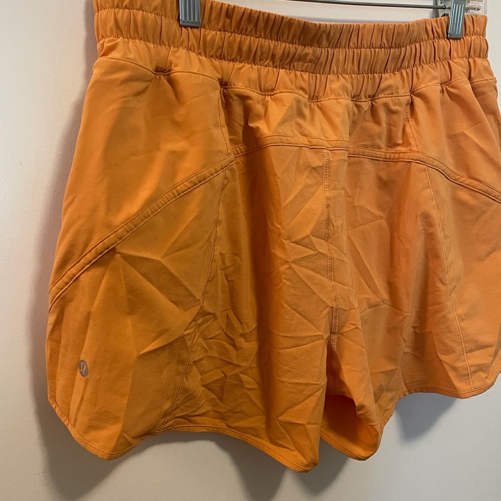 Lululemon 5” track that short. Size 12
